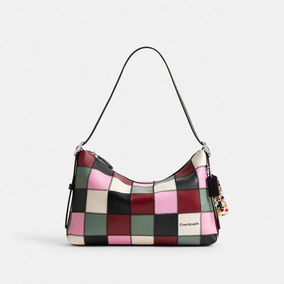 Coachtopia Alter/Ego Slouchy Shoulder Bag In Checkerboard Upcrafted Leather - Picture 16 of 16